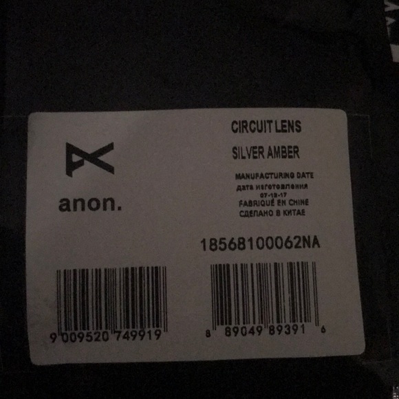 Anon Optics replacement lens (Burton) BNWT - Picture 6 of 6